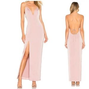 EUC Privacy Please Rose Floor Length Gown